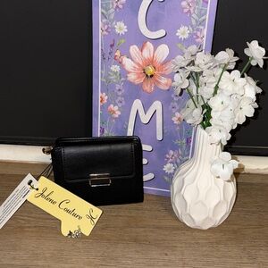 Black Mini Wallet Crossbody